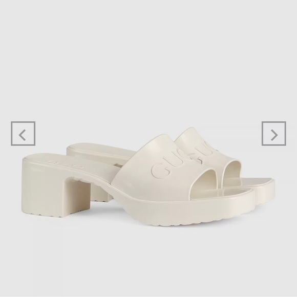 Gucci rubber block heel White rubber (item still available) - Picture 3 of 11